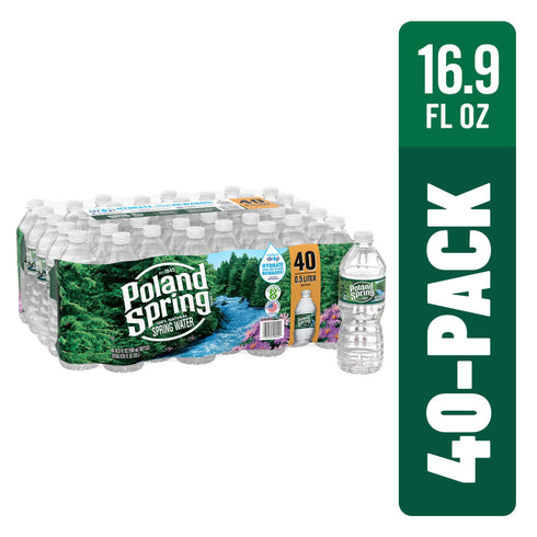 Poland Spring Natural Spring Water, 40 pk./16.9 oz.
